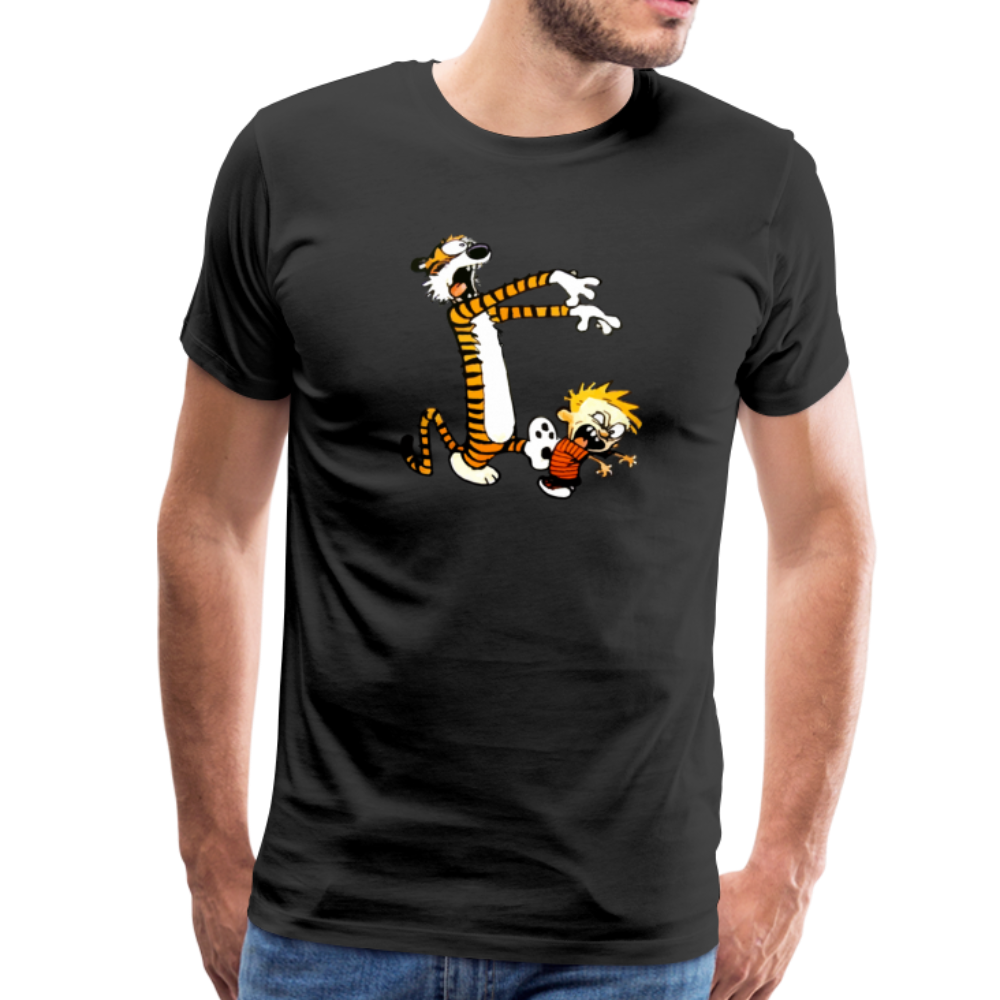 Calvin and Hobbes Playing Zombies T-Shirt-1