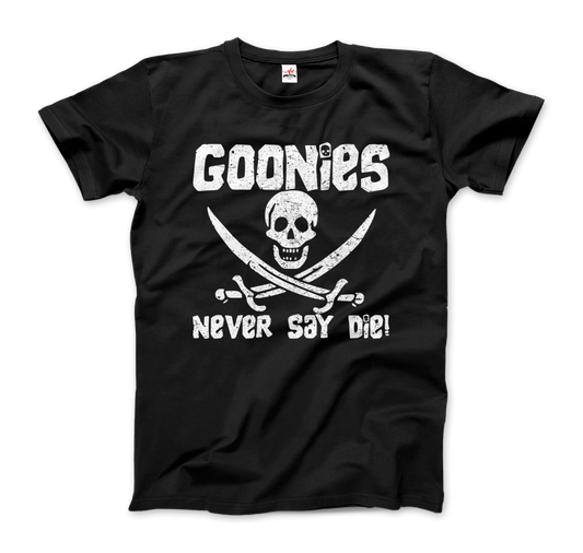 The Goonies Never Say Die Distressed Design T-Shirt-0