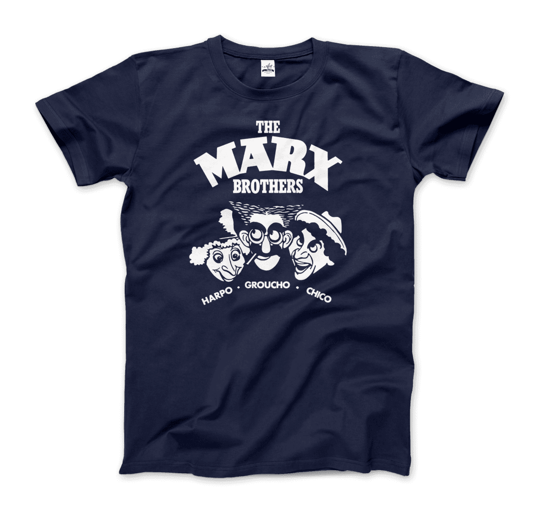 The Marx Brothers, Harpo, Groucho and Chico T-Shirt-0