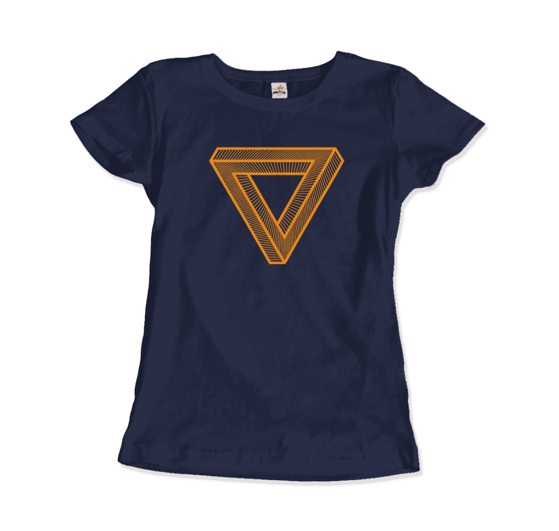 The Penrose Triangle From A Journey Through Time - DARK T-Shirt-8