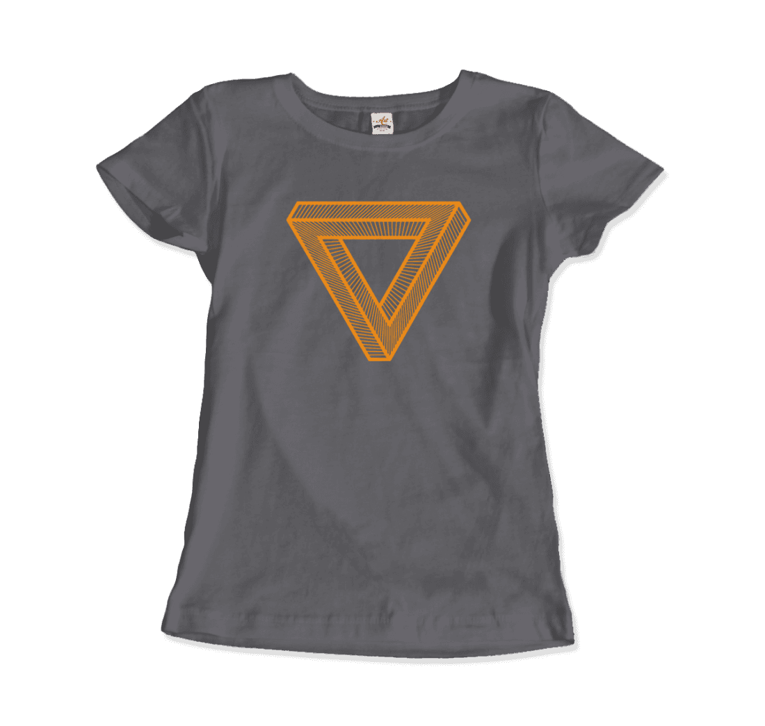 The Penrose Triangle From A Journey Through Time - DARK T-Shirt-4