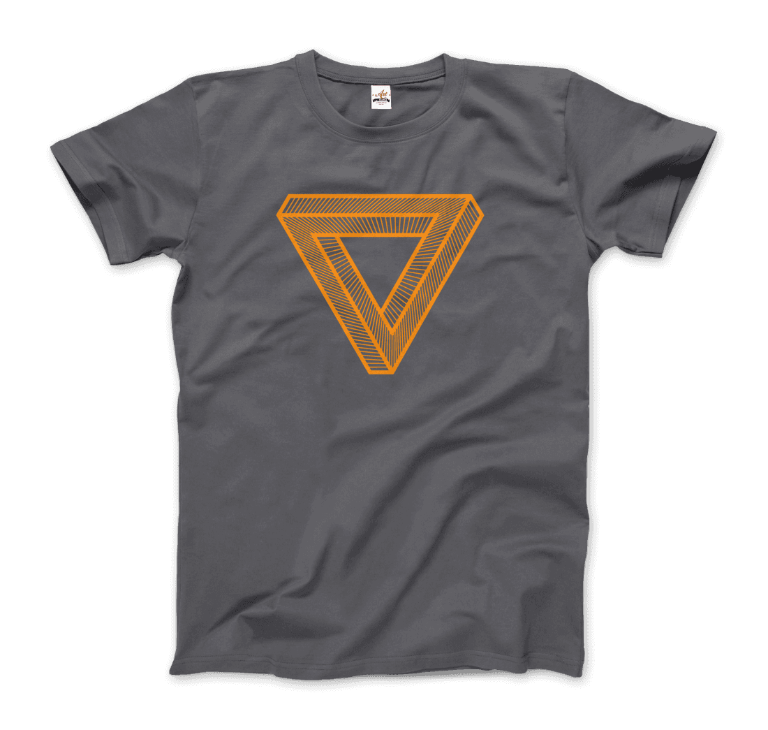 The Penrose Triangle From A Journey Through Time - DARK T-Shirt-3