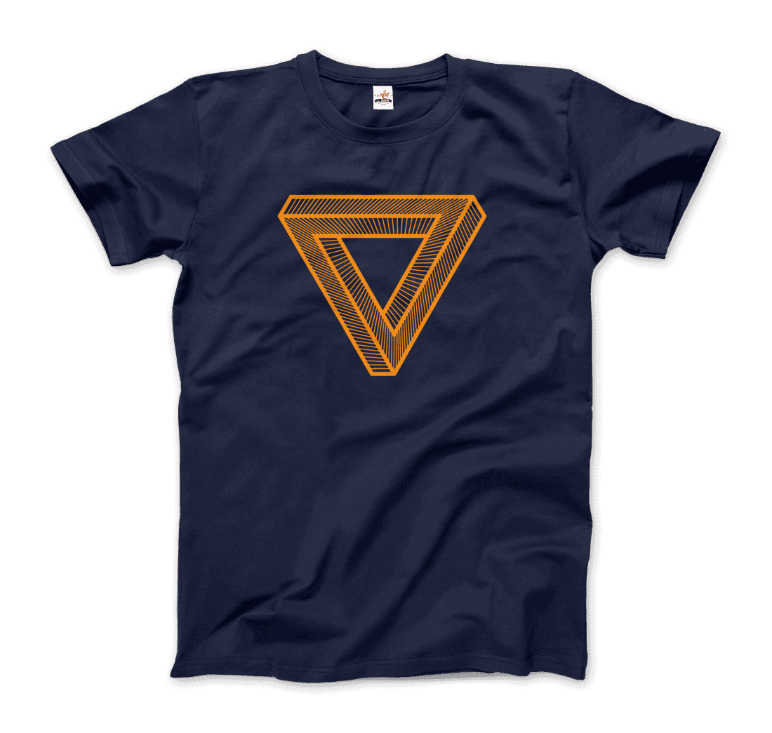 The Penrose Triangle From A Journey Through Time - DARK T-Shirt-5