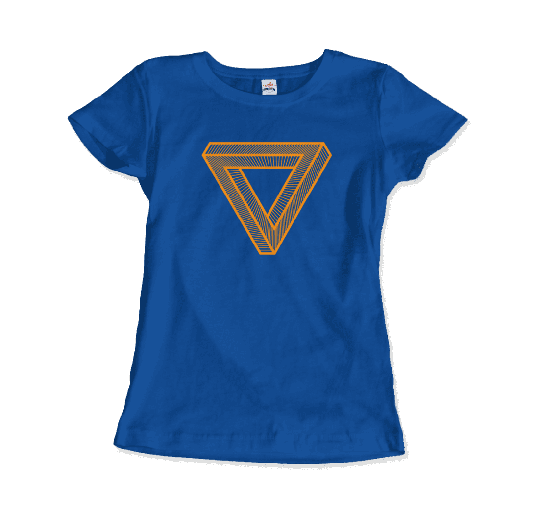 The Penrose Triangle From A Journey Through Time - DARK T-Shirt-10