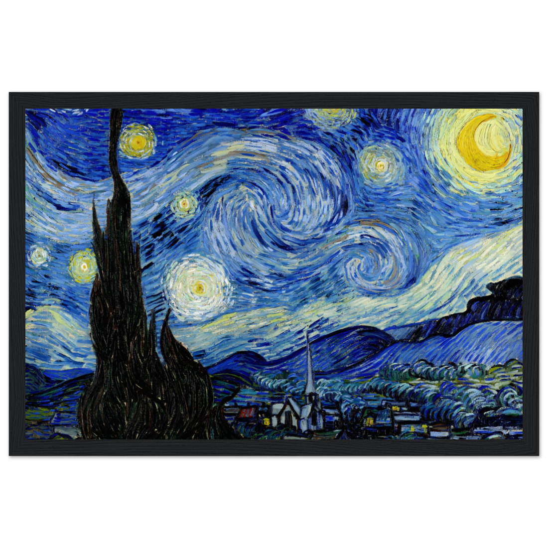 Van Gogh - The Starry Night, 1889 Artwork Poster-7