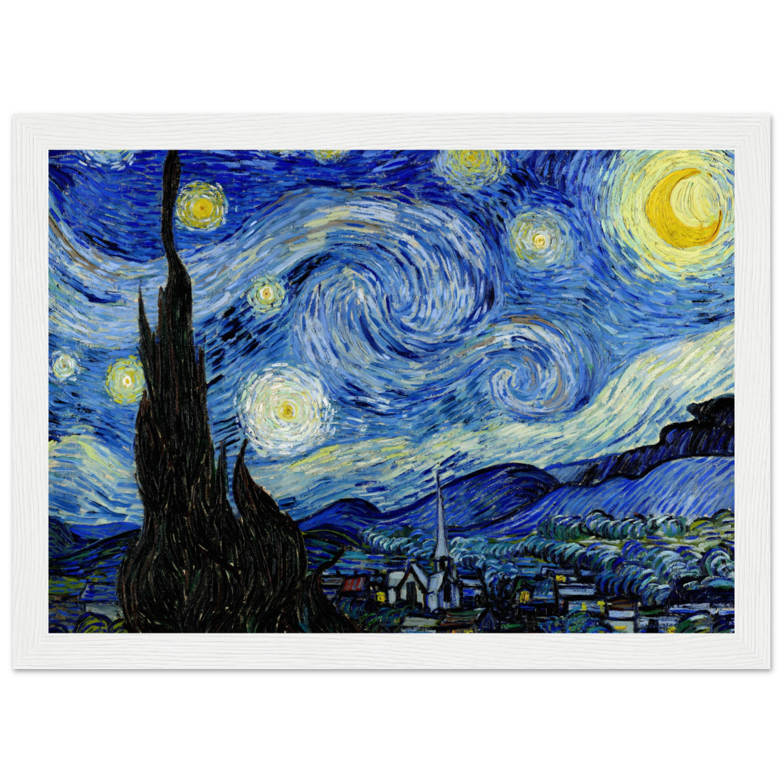 Van Gogh - The Starry Night, 1889 Artwork Poster-4