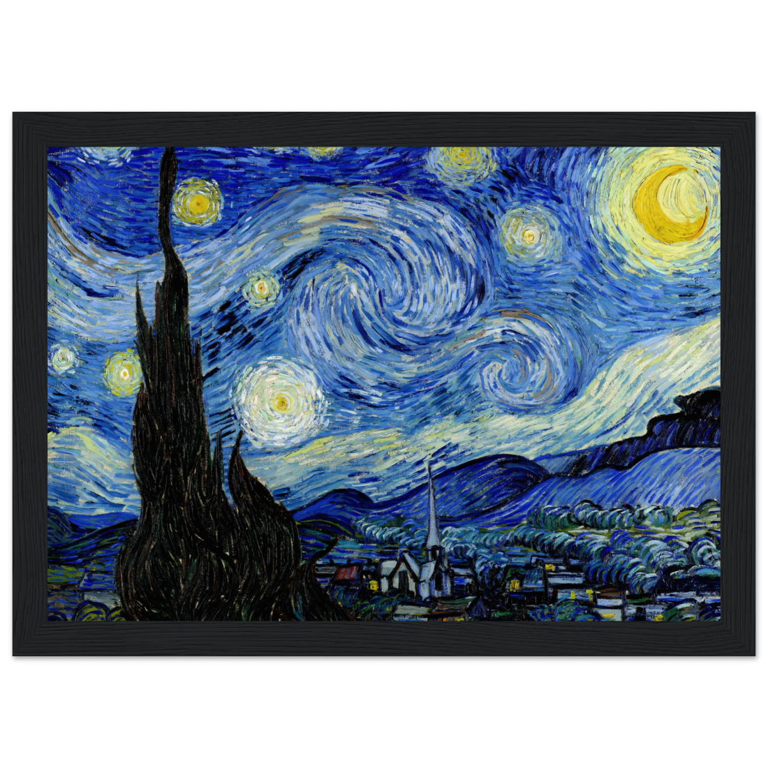 Van Gogh - The Starry Night, 1889 Artwork Poster-2