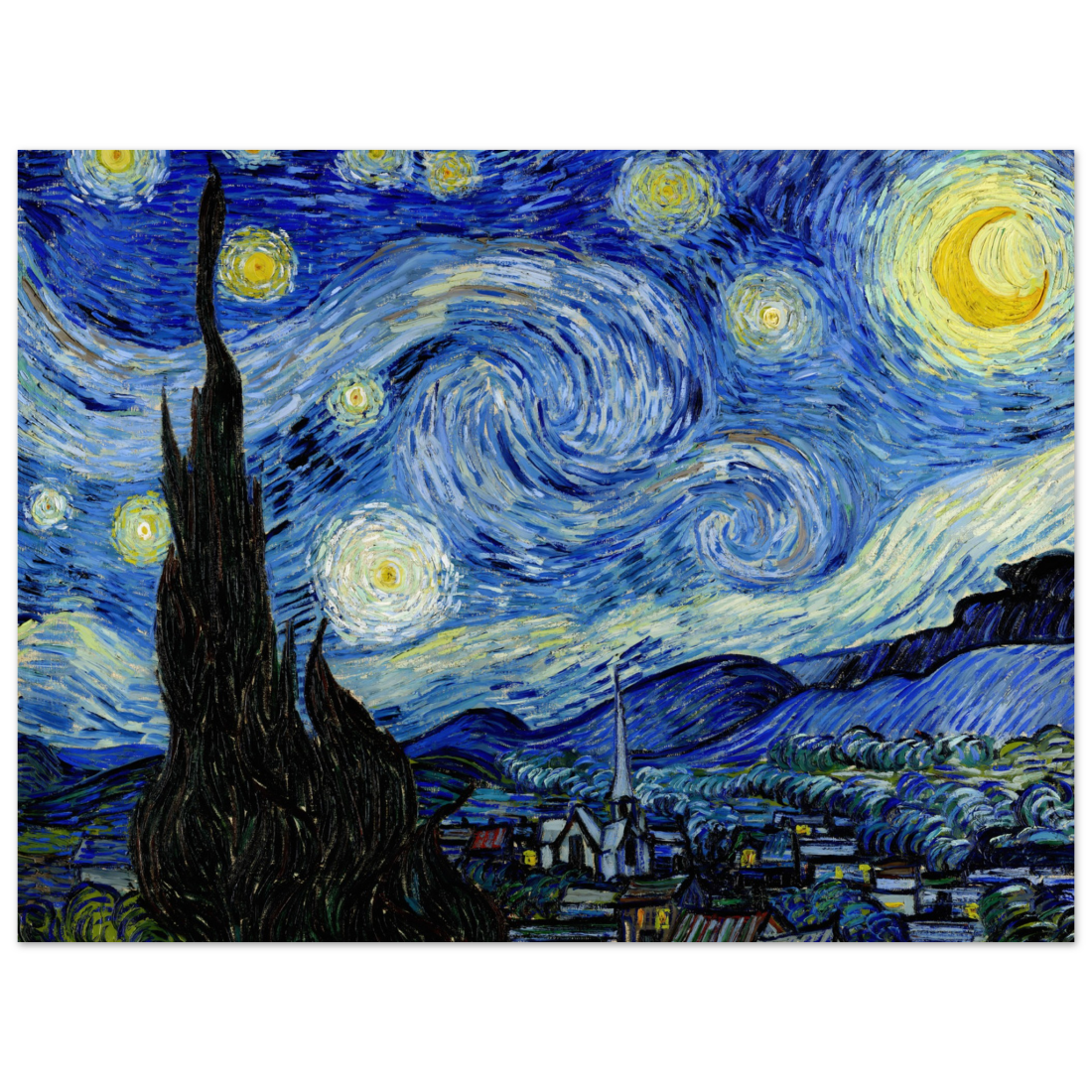 Van Gogh - The Starry Night, 1889 Artwork Poster-10