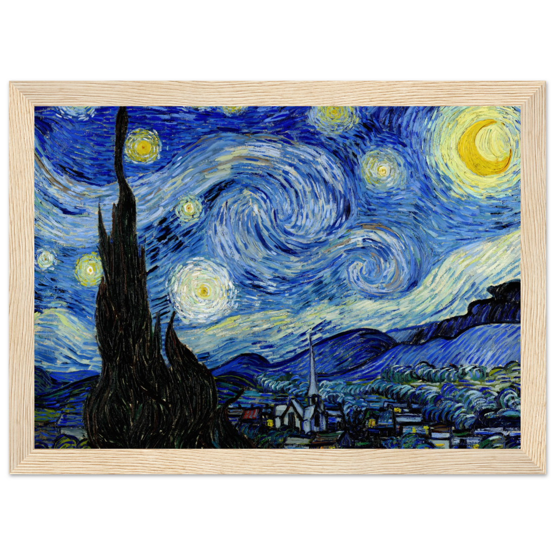 Van Gogh - The Starry Night, 1889 Artwork Poster-3