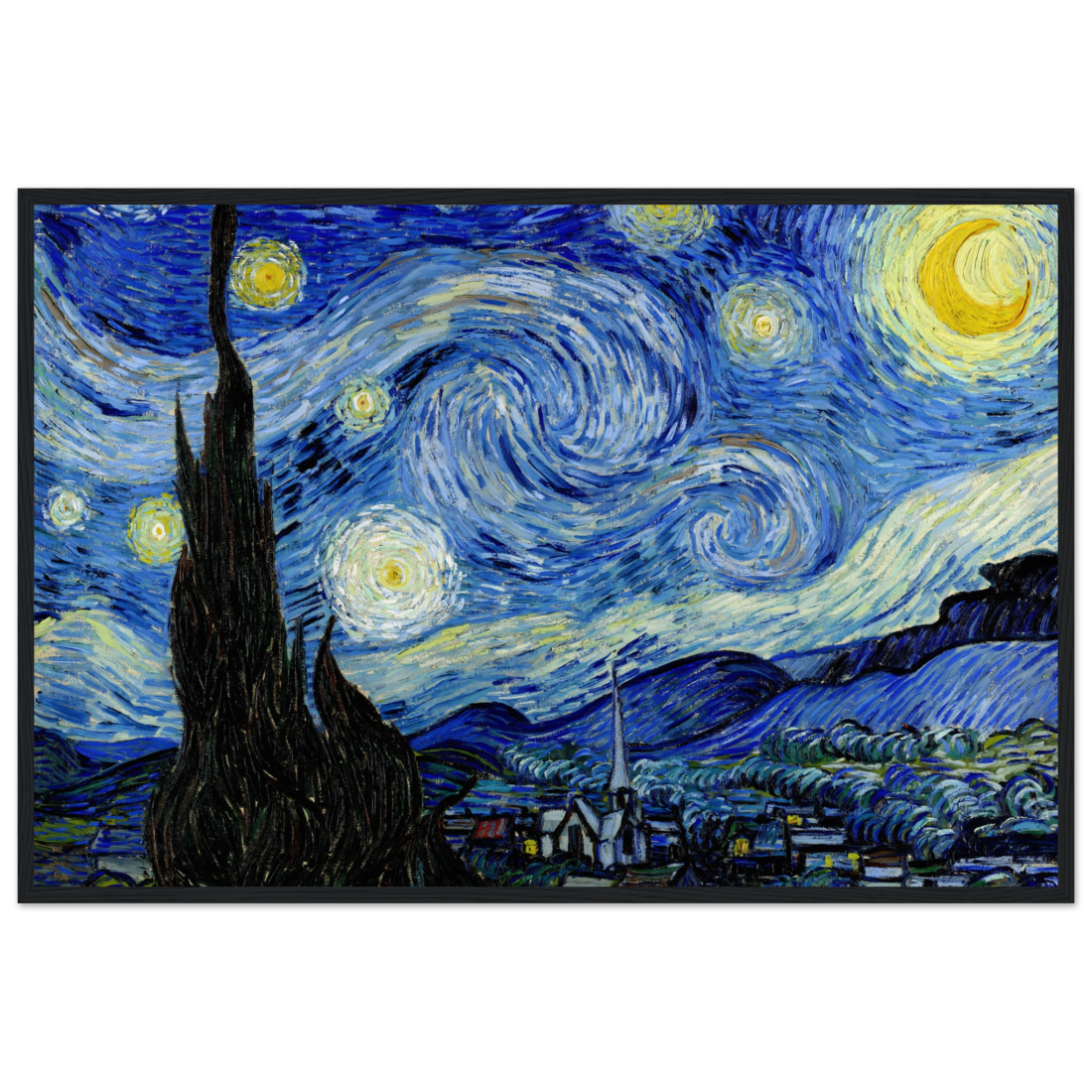 Van Gogh - The Starry Night, 1889 Artwork Poster-0