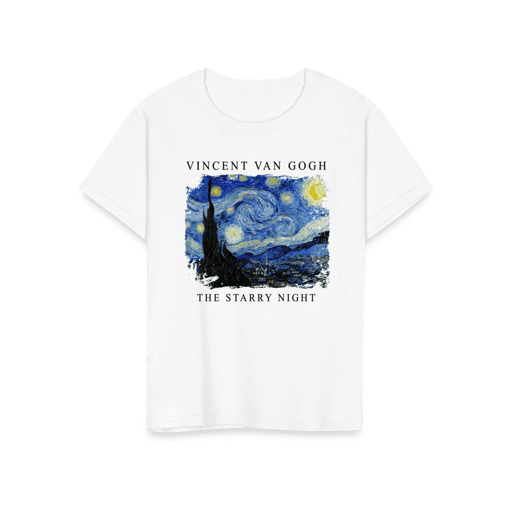 Van Gogh - The Starry Night, 1889 Artwork T-Shirt-18