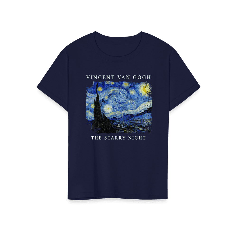 Van Gogh - The Starry Night, 1889 Artwork T-Shirt-19