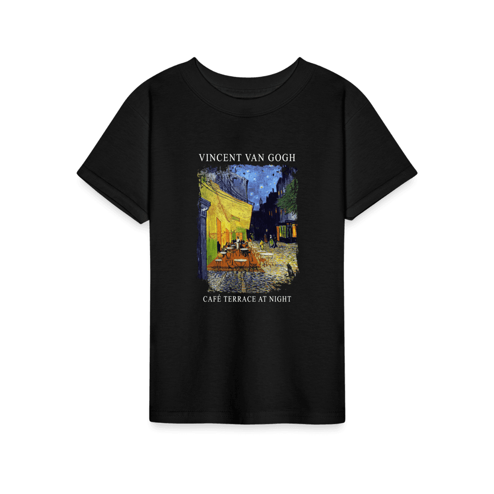 Vincent Van Gogh - Cafe Terrace at Night, 1888 Artwork T-Shirt-17