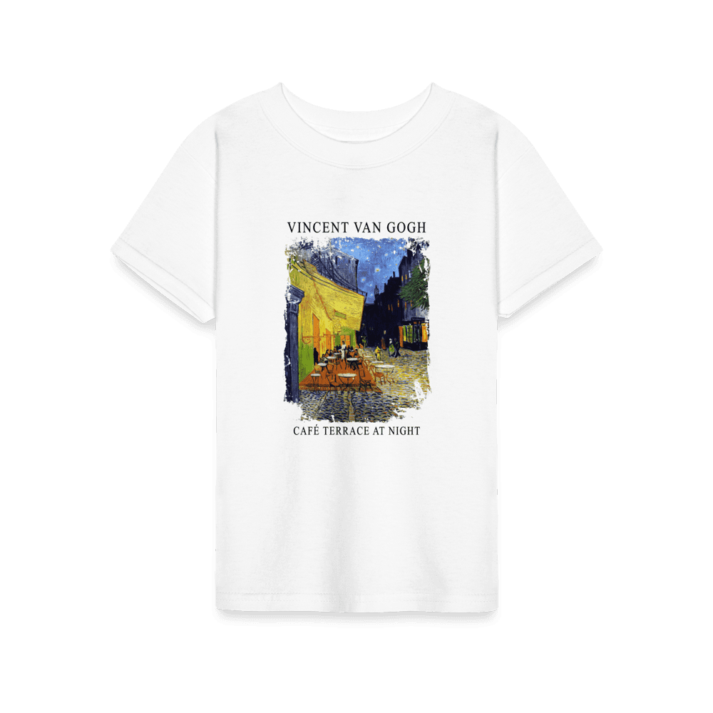 Vincent Van Gogh - Cafe Terrace at Night, 1888 Artwork T-Shirt-18