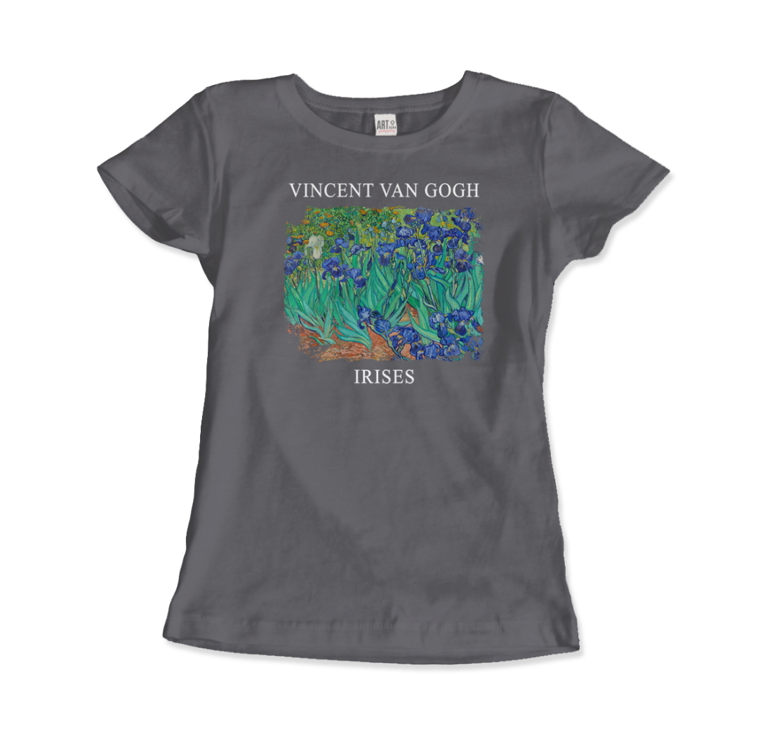 Vincent Van Gogh - Irises, 1889 Artwork T-Shirt-11