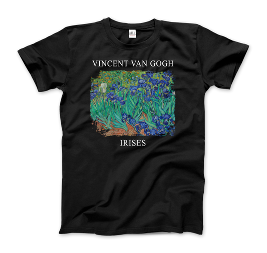 Vincent Van Gogh - Irises, 1889 Artwork T-Shirt-0