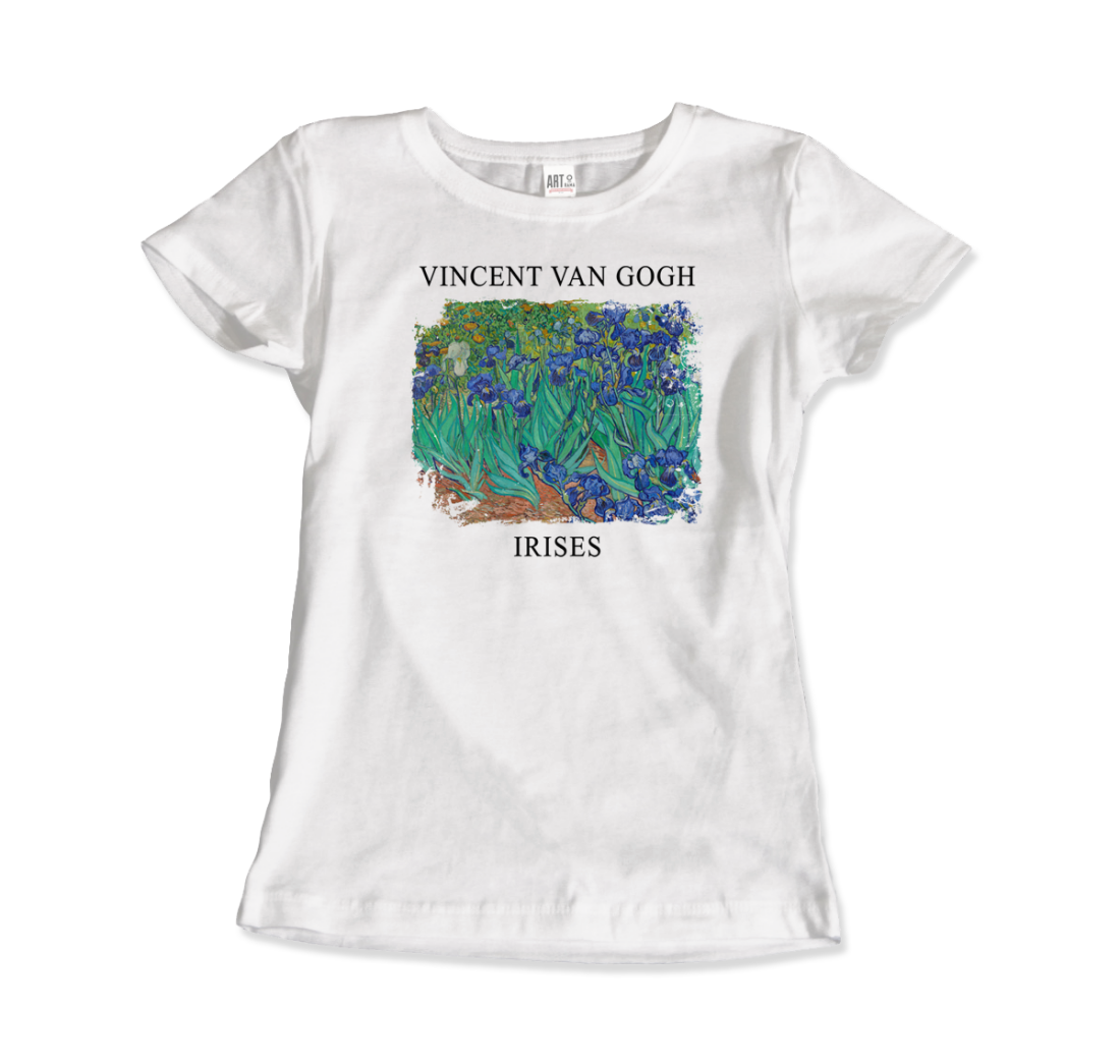 Vincent Van Gogh - Irises, 1889 Artwork T-Shirt-4