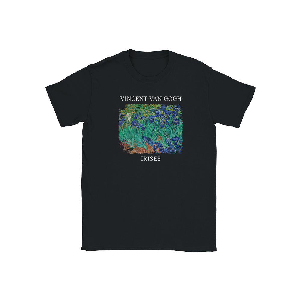 Vincent Van Gogh - Irises, 1889 Artwork T-Shirt-13