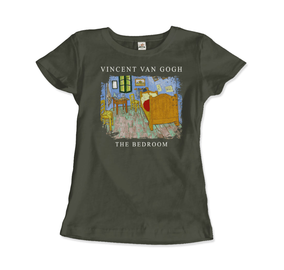 Vincent Van Gogh - The Bedroom, 1889 Artwork T-Shirt-15