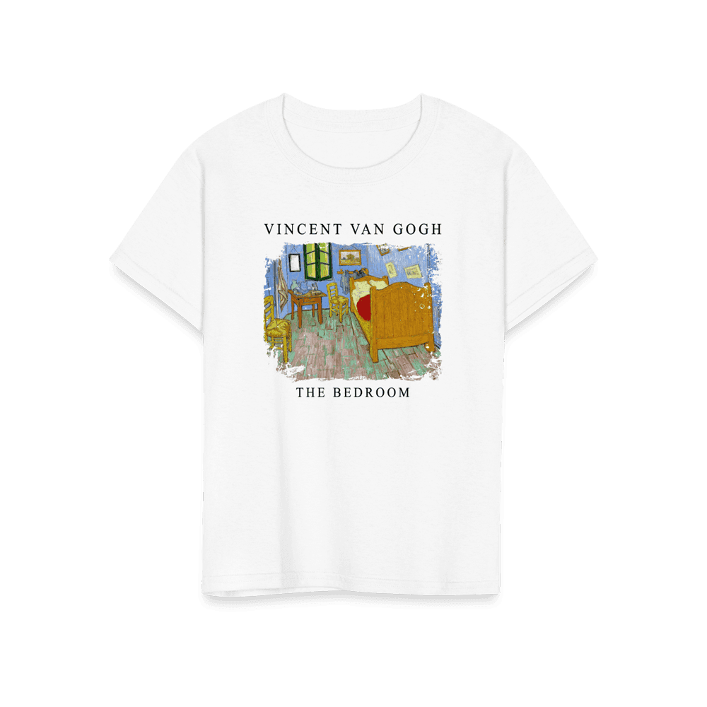 Vincent Van Gogh - The Bedroom, 1889 Artwork T-Shirt-17