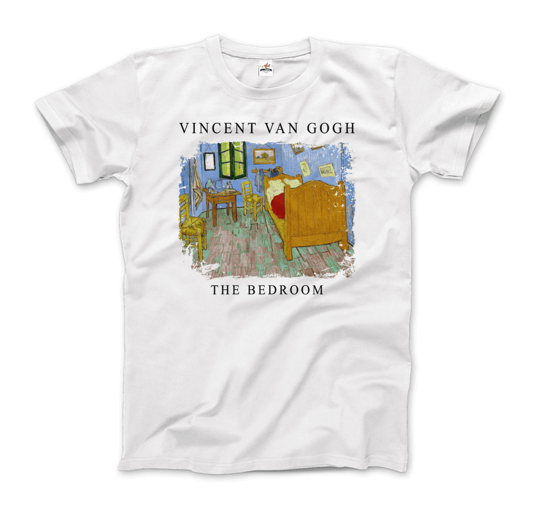 Vincent Van Gogh - The Bedroom, 1889 Artwork T-Shirt-0