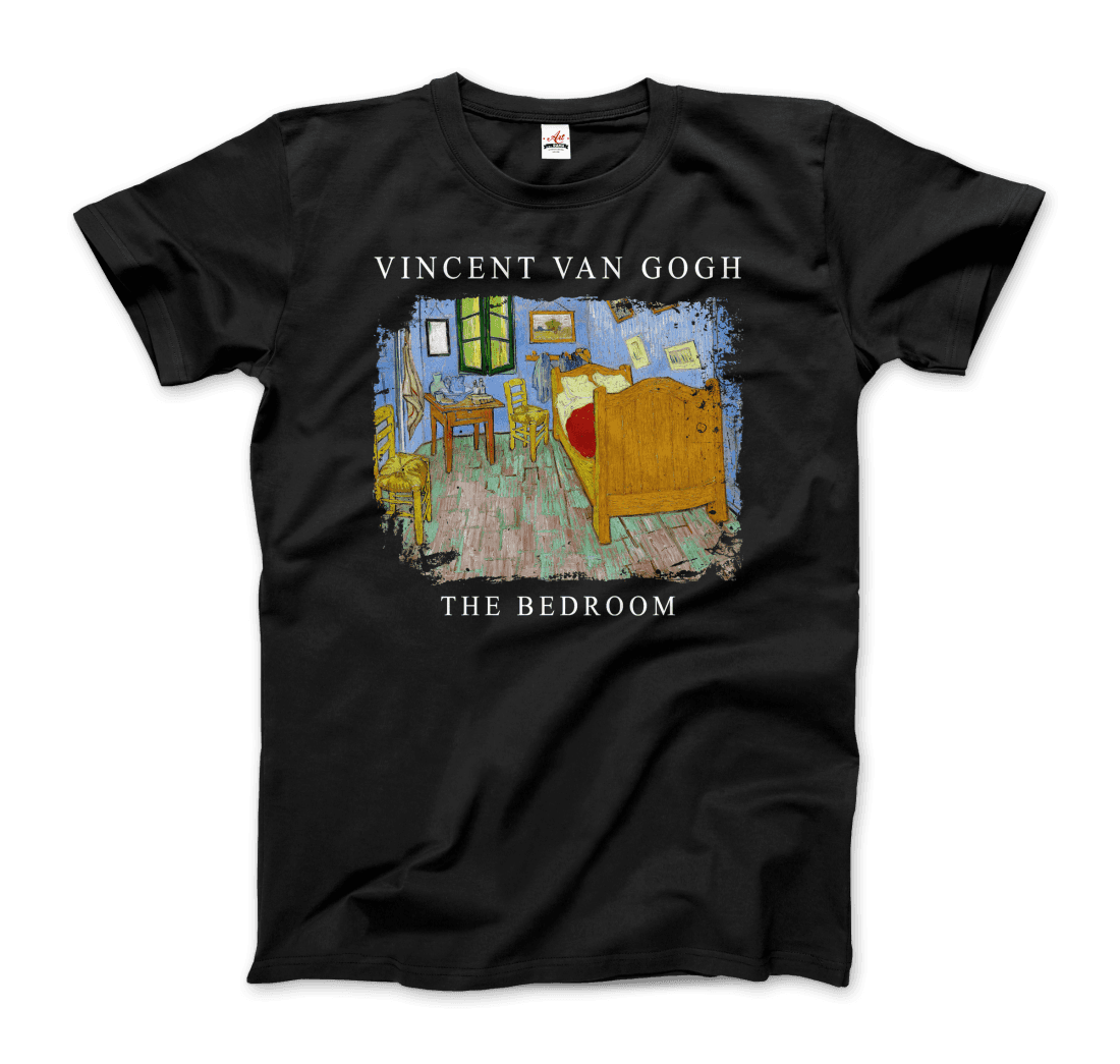 Vincent Van Gogh - The Bedroom, 1889 Artwork T-Shirt-4