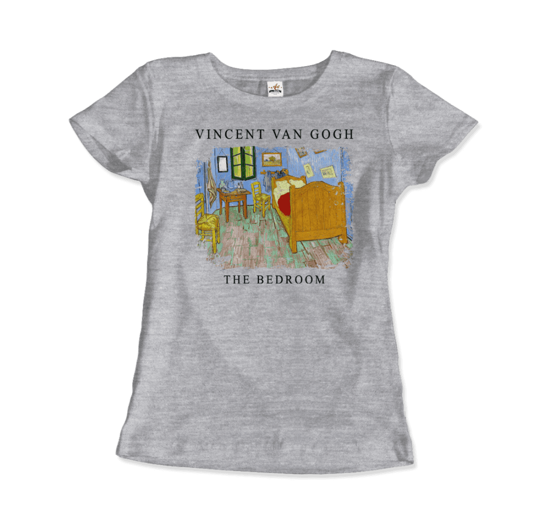 Vincent Van Gogh - The Bedroom, 1889 Artwork T-Shirt-13