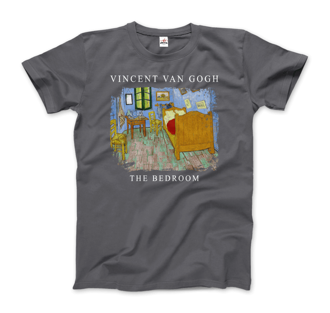 Vincent Van Gogh - The Bedroom, 1889 Artwork T-Shirt-8