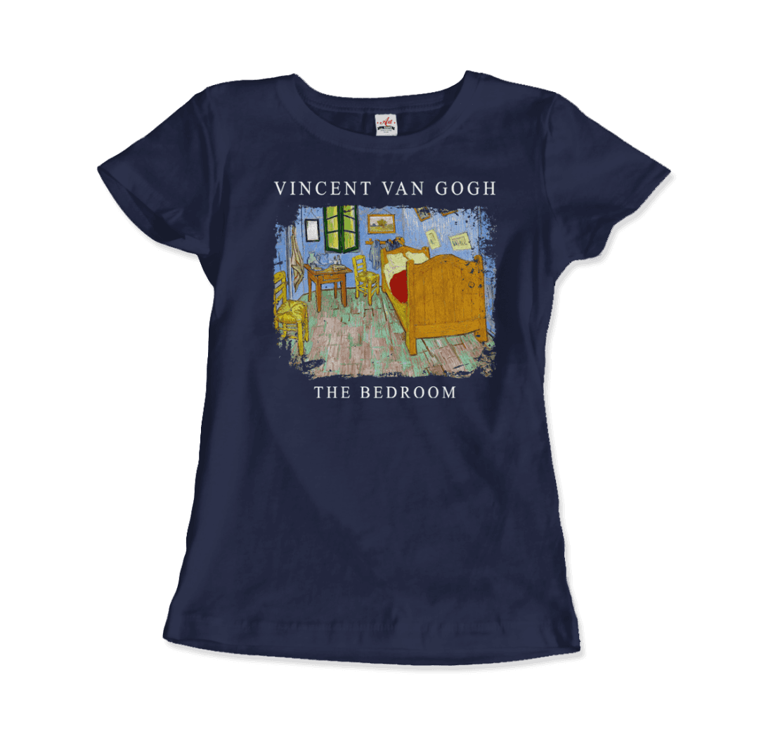 Vincent Van Gogh - The Bedroom, 1889 Artwork T-Shirt-16