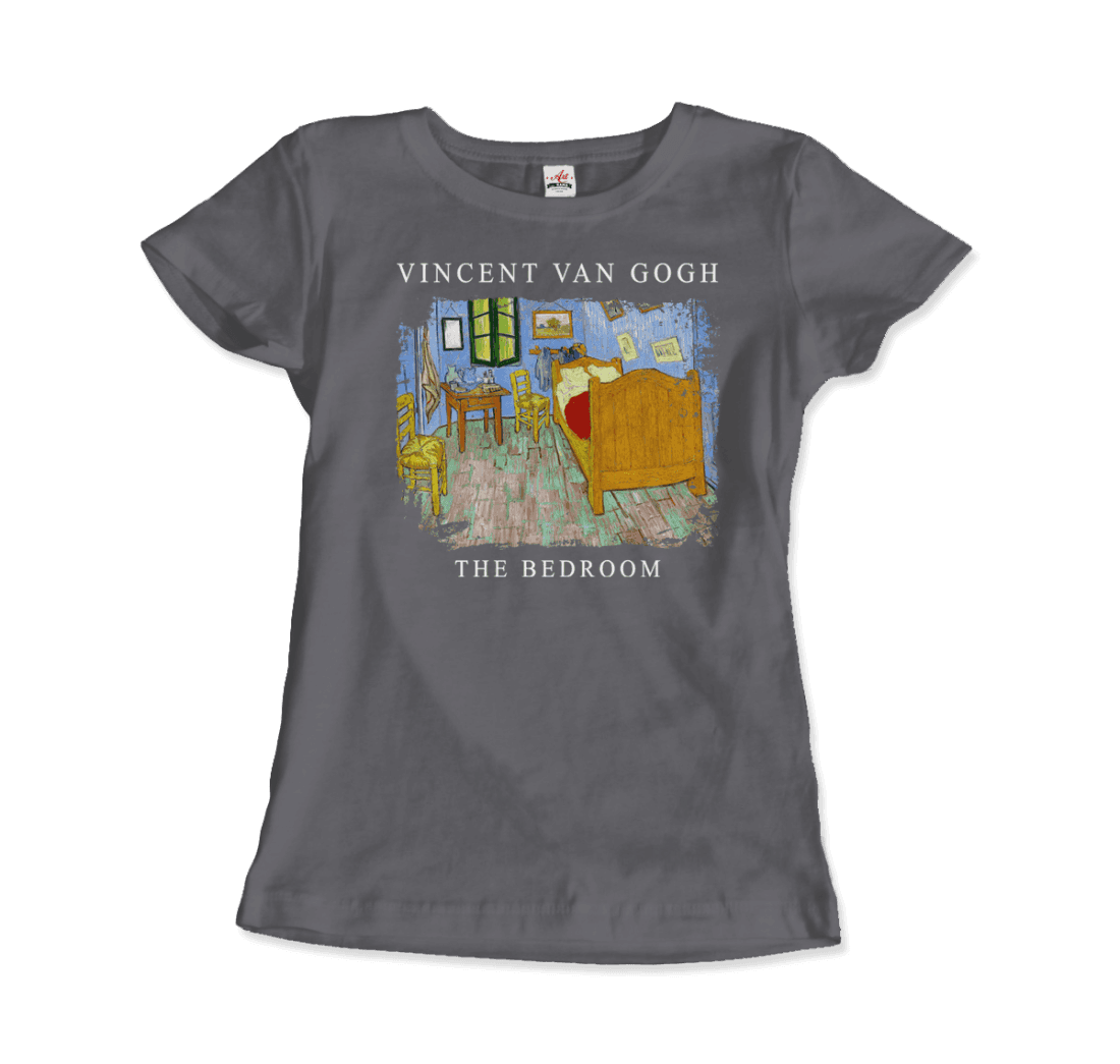 Vincent Van Gogh - The Bedroom, 1889 Artwork T-Shirt-14