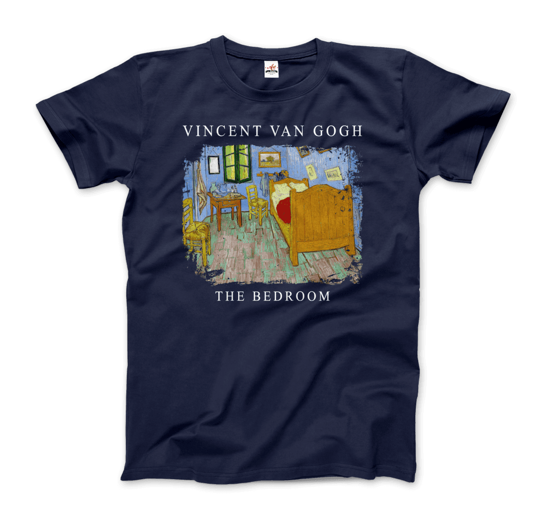 Vincent Van Gogh - The Bedroom, 1889 Artwork T-Shirt-10