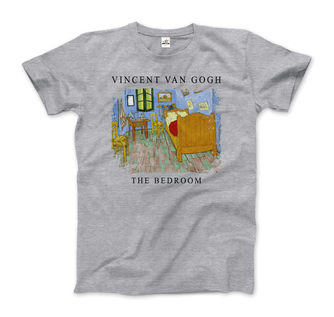 Vincent Van Gogh - The Bedroom, 1889 Artwork T-Shirt-7