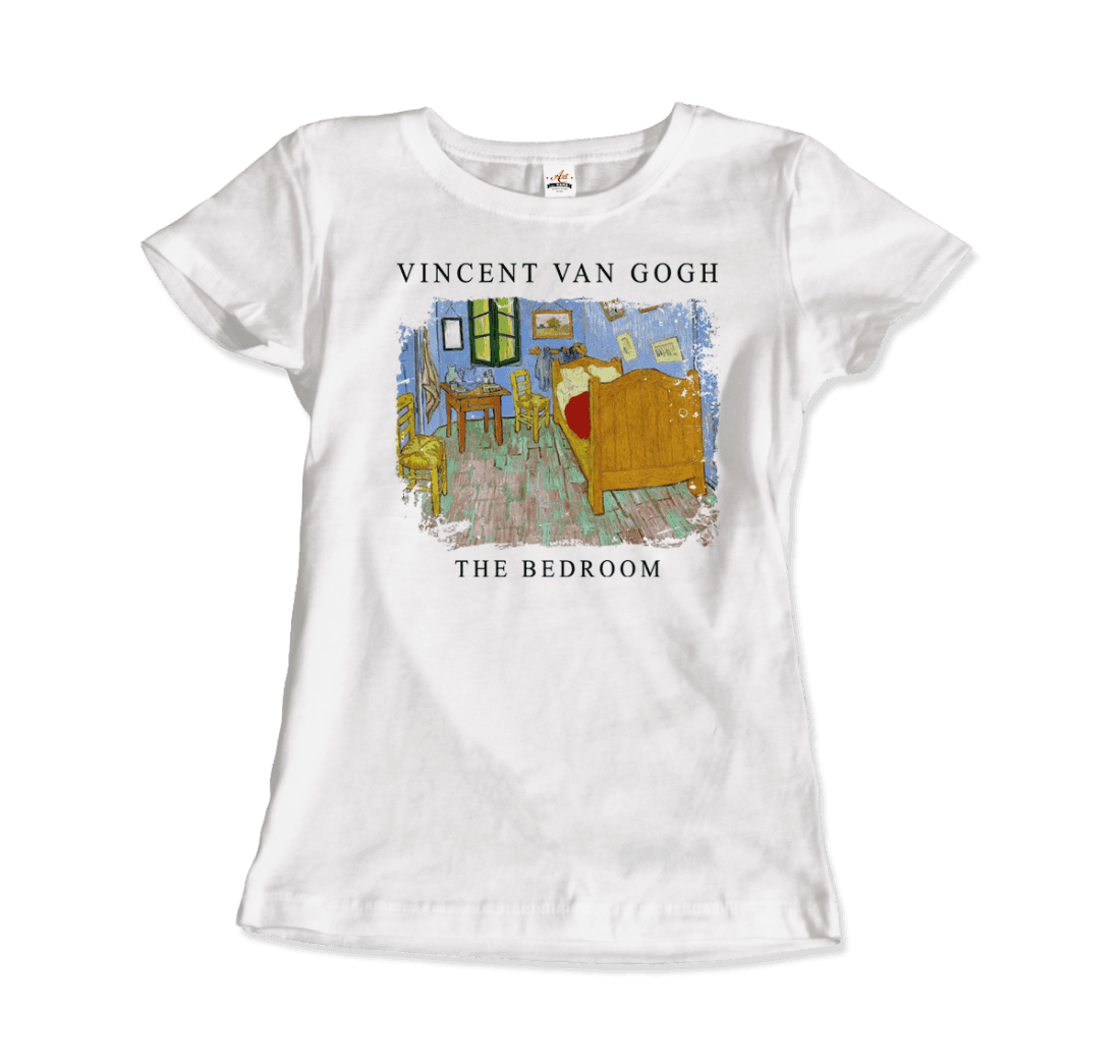 Vincent Van Gogh - The Bedroom, 1889 Artwork T-Shirt-2