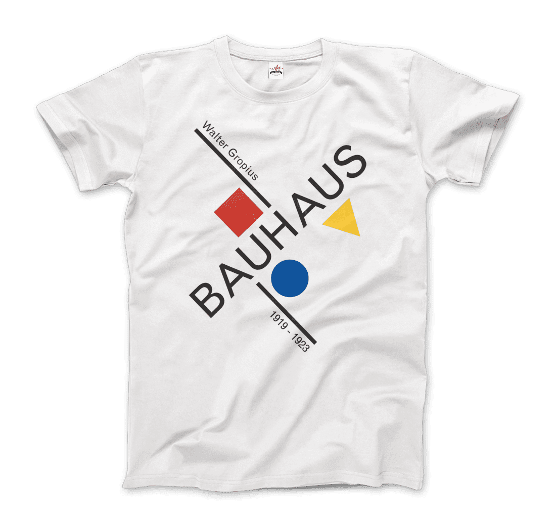 Walter Gropius Bauhaus Artwork T-Shirt-0