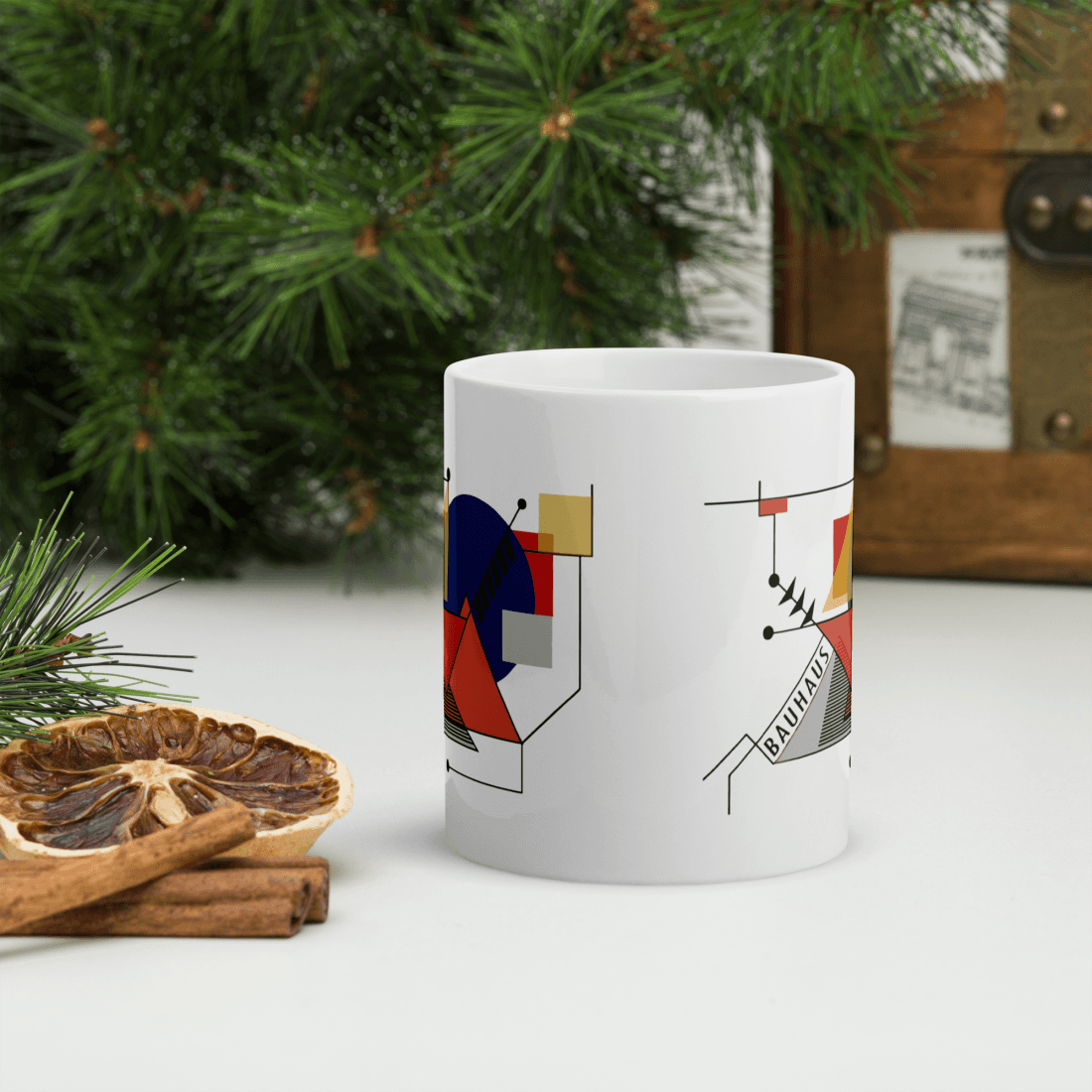 Walter Gropius Bauhaus Geometry Artwork Mug-3