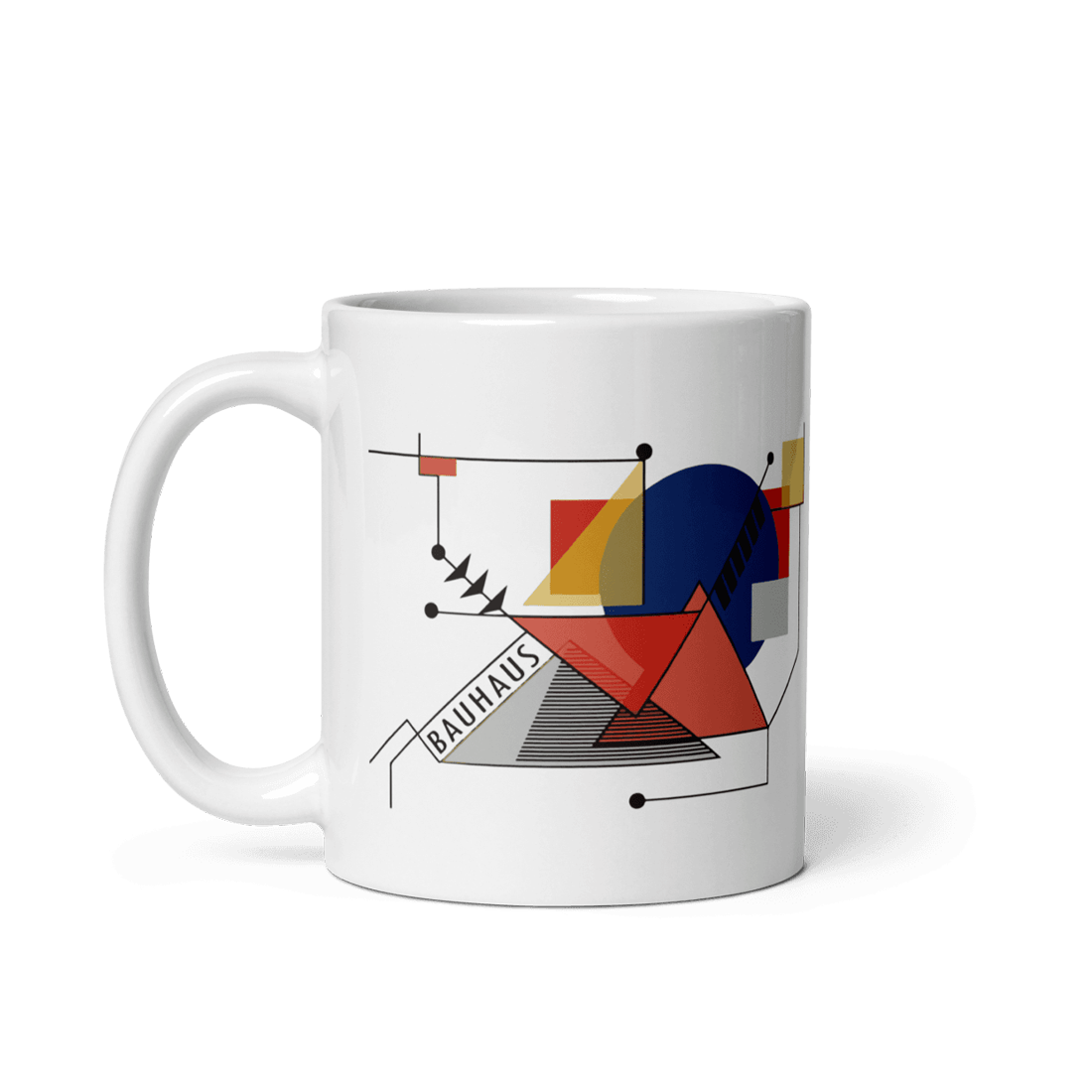 Walter Gropius Bauhaus Geometry Artwork Mug-0