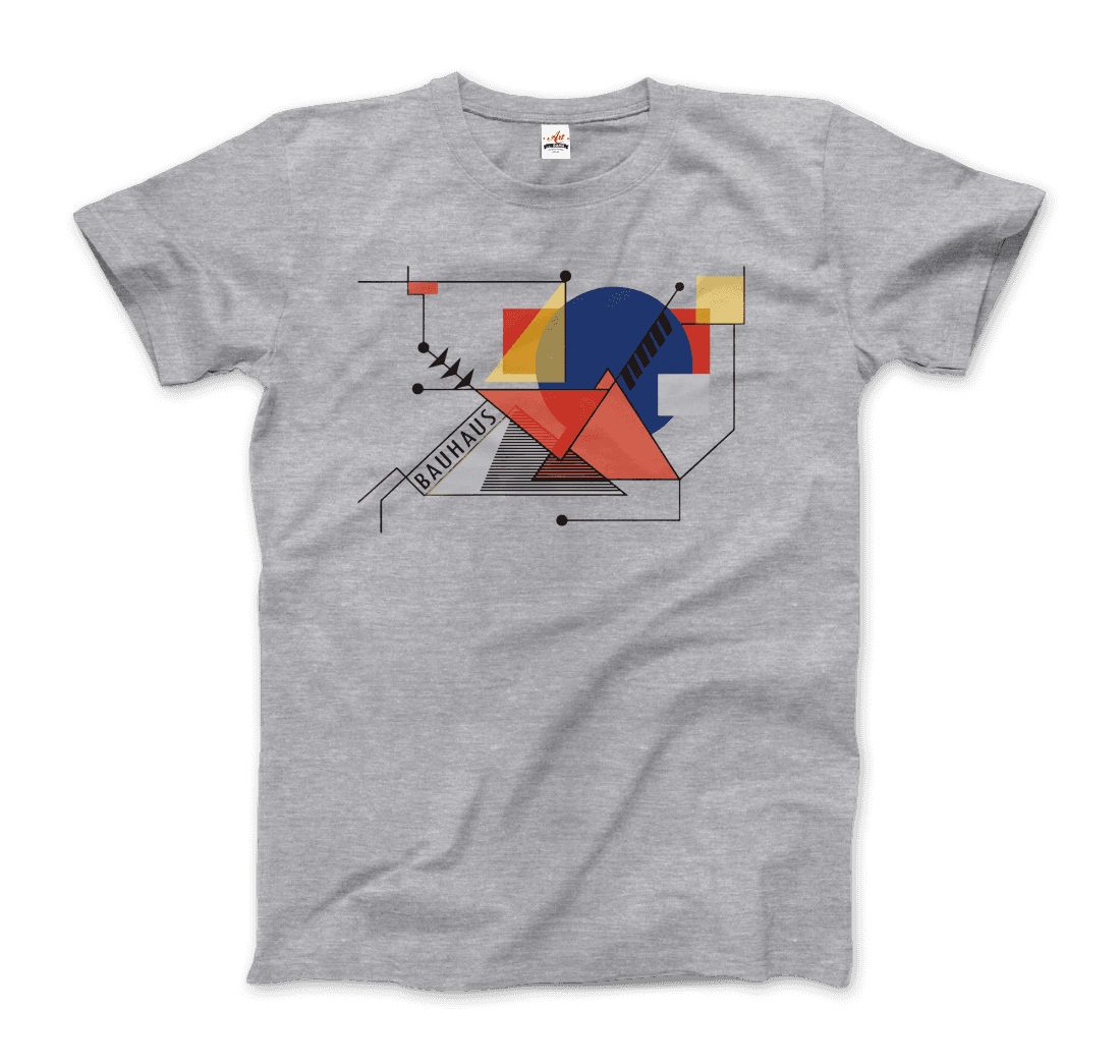 Walter Gropius Bauhaus Geometry Artwork T-Shirt-2