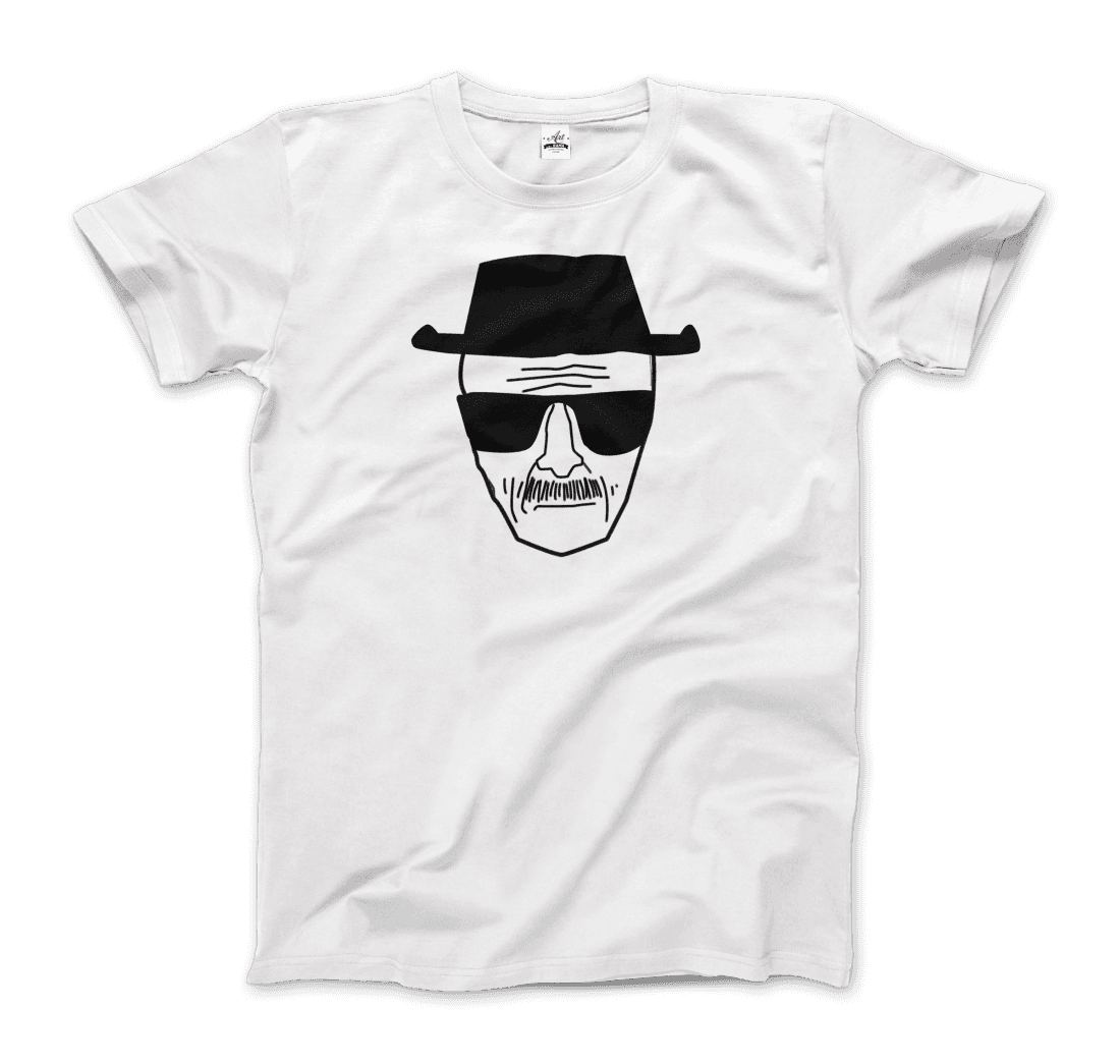 Walter White With Porkpie Hat and Sunglasses Sketch T-Shirt-5