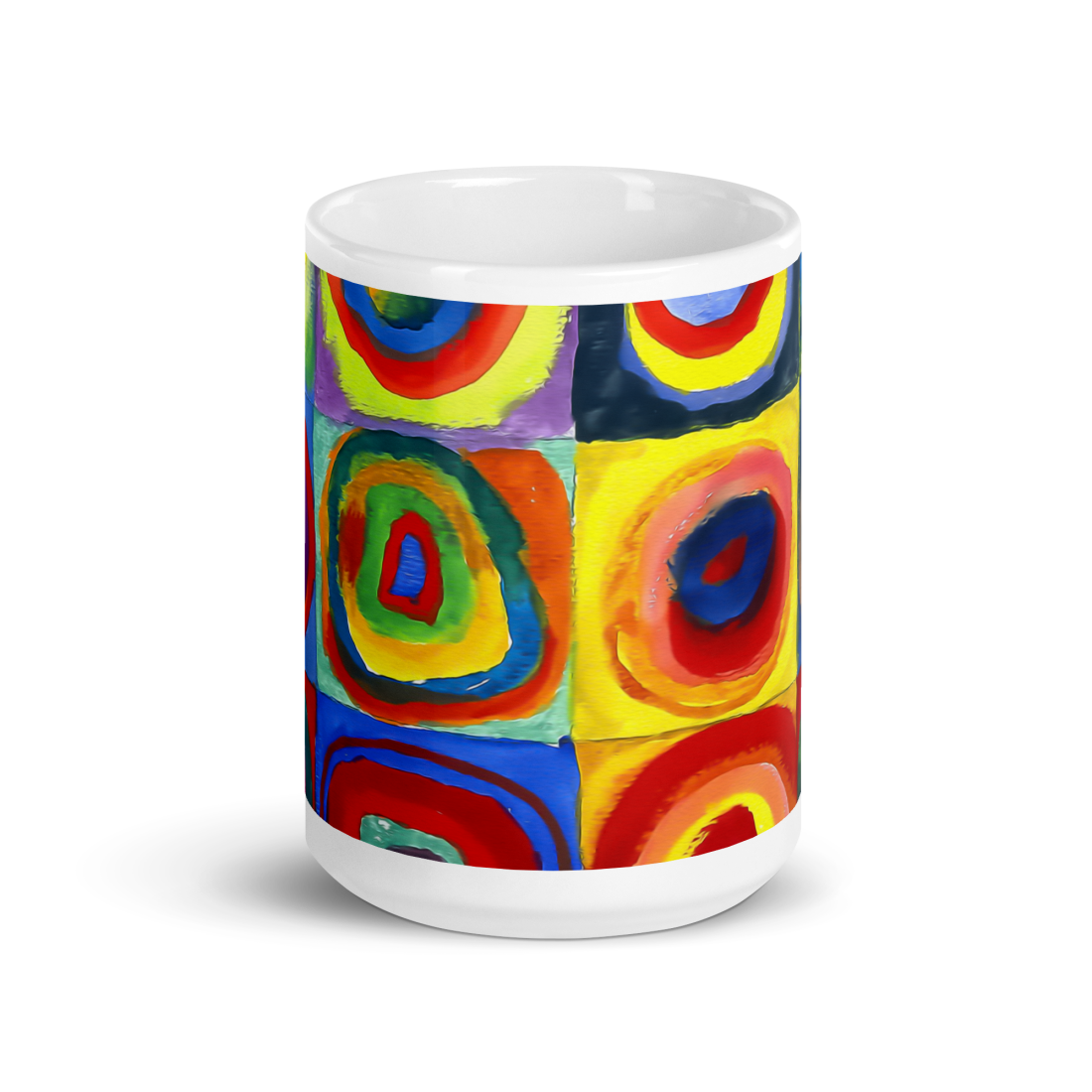 Wassily Farbstudie - Color Study, Squares with Concentric Circles, 1913 Artwork Mug-1