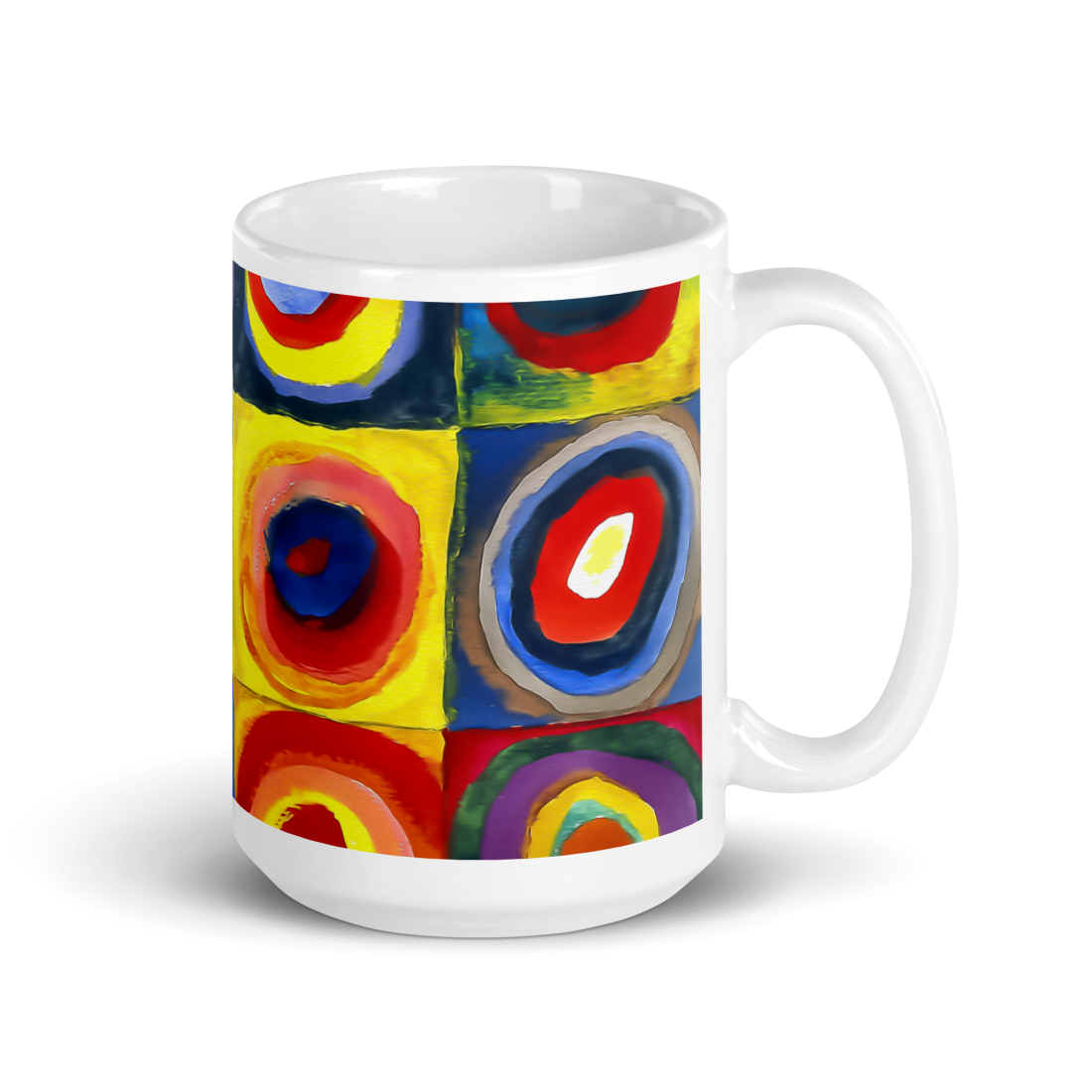 Wassily Farbstudie - Color Study, Squares with Concentric Circles, 1913 Artwork Mug-4