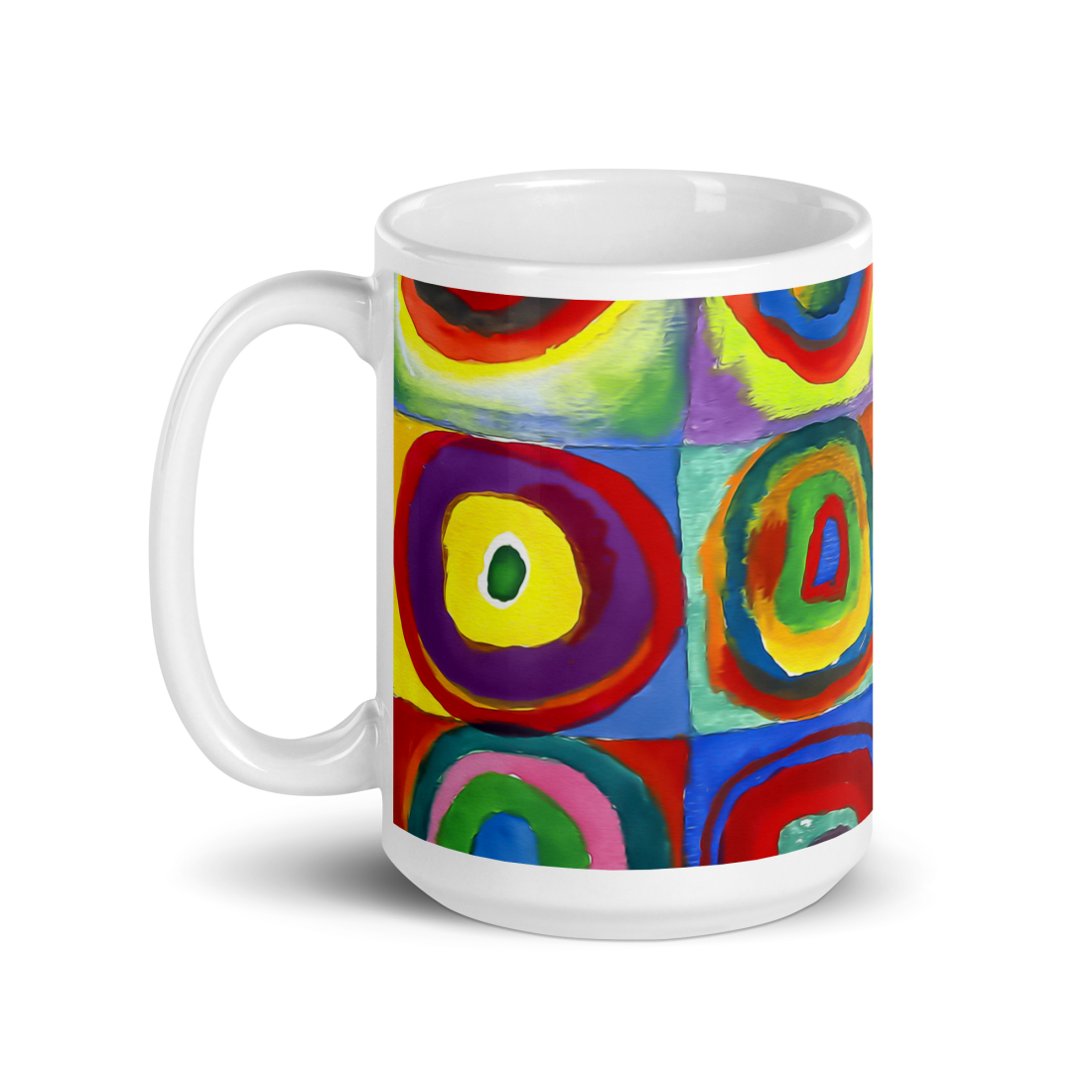 Wassily Farbstudie - Color Study, Squares with Concentric Circles, 1913 Artwork Mug-3