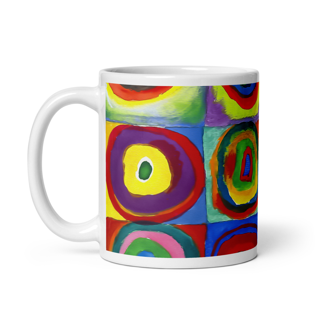 Wassily Farbstudie - Color Study, Squares with Concentric Circles, 1913 Artwork Mug-5