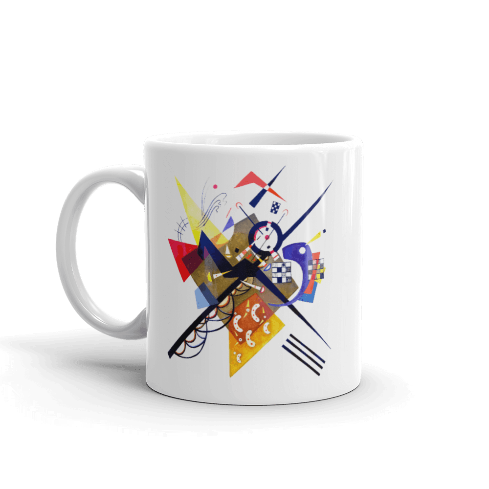 Wassily Kandinsky On White II (Auf Weiss) 1923, Artwork Mug-0