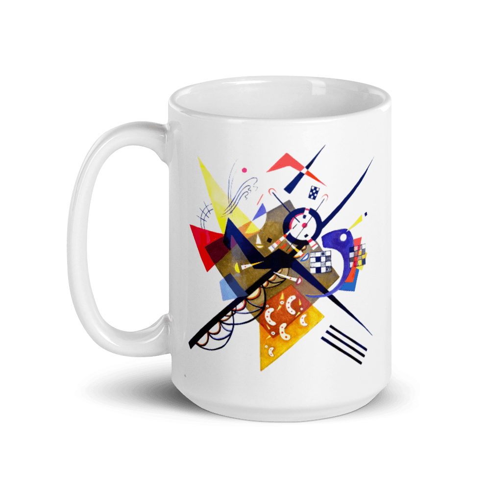 Wassily Kandinsky On White II (Auf Weiss) 1923, Artwork Mug-3