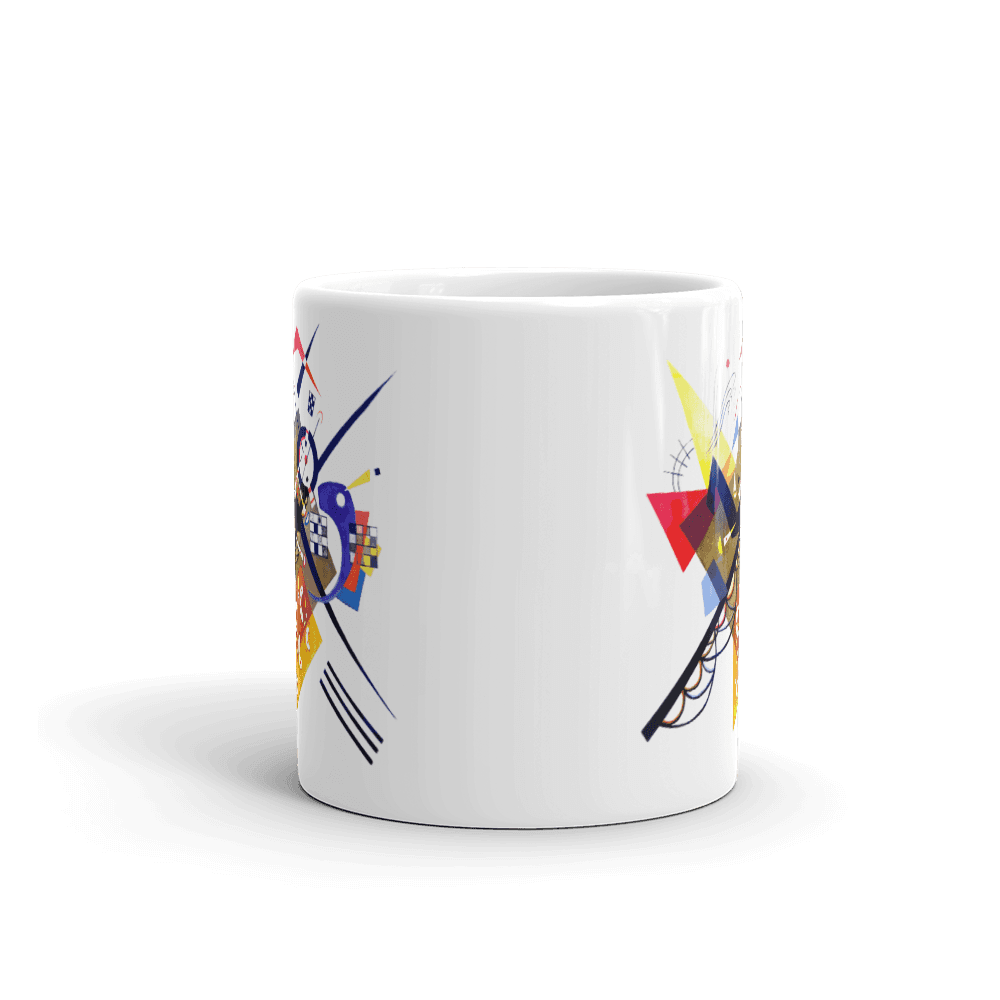 Wassily Kandinsky On White II (Auf Weiss) 1923, Artwork Mug-1