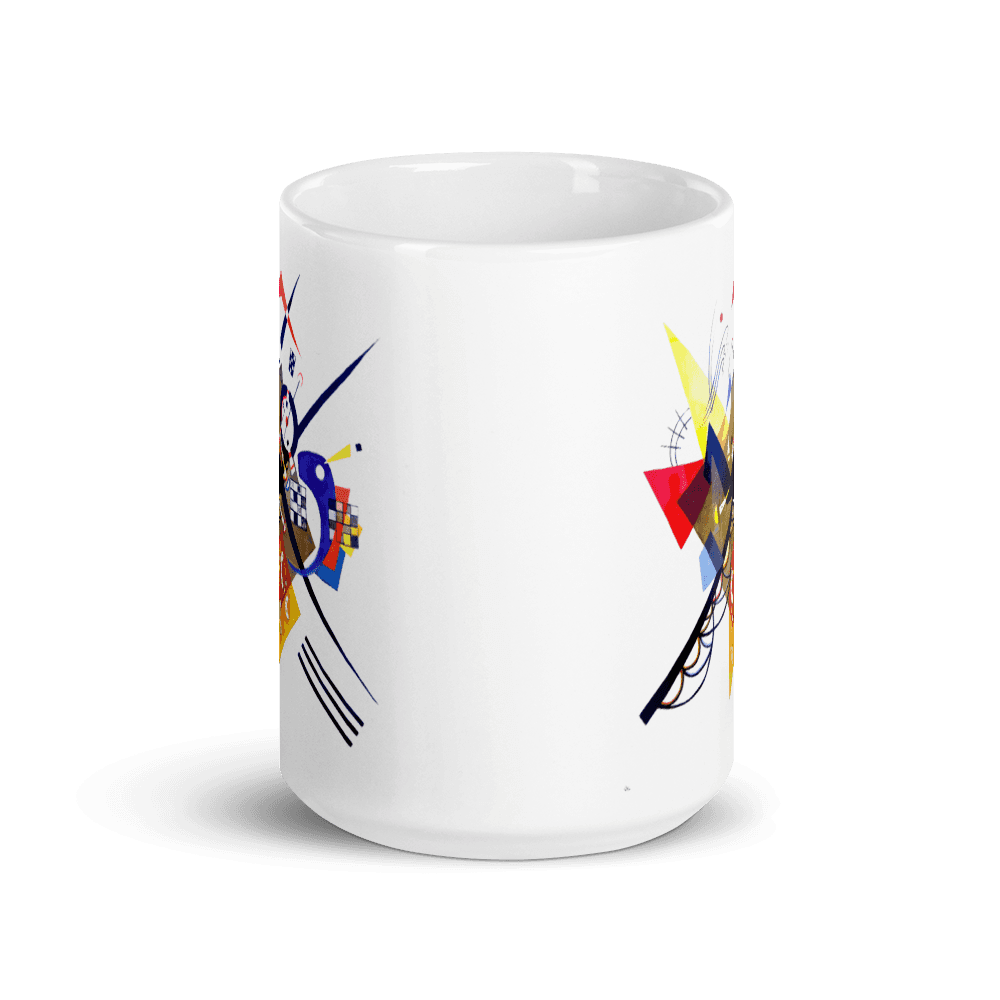 Wassily Kandinsky On White II (Auf Weiss) 1923, Artwork Mug-4