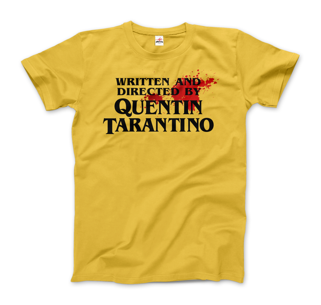 Written and Directed by Quentin Tarantino (Bloodstained) T-Shirt-5