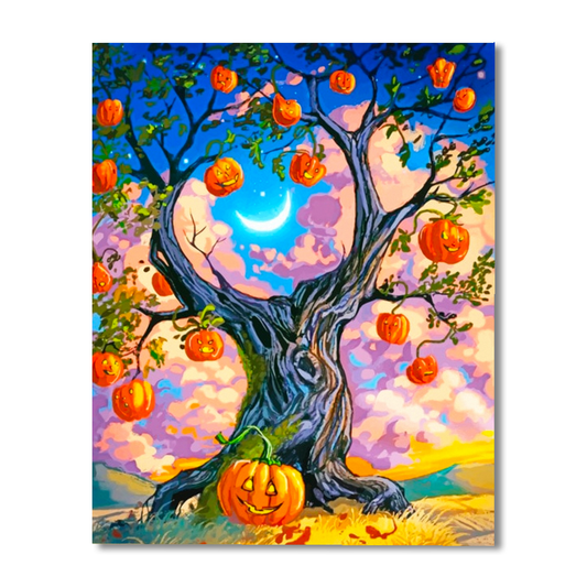 Halloween Tree Paint By Numbers Painting Kit