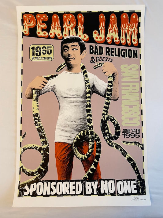 Pearl Jam & Bad Religion San Francisco California 1995 - Ames Design