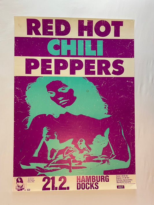 Red Hot Chili Peppers Poster Hamburg, Germany 1990